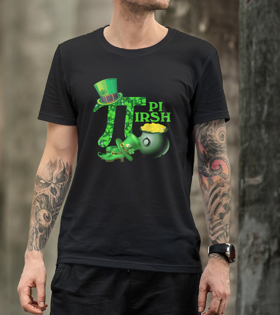Shamrock Pi Irish Math Teacher St Patrick's Day T-Shirt