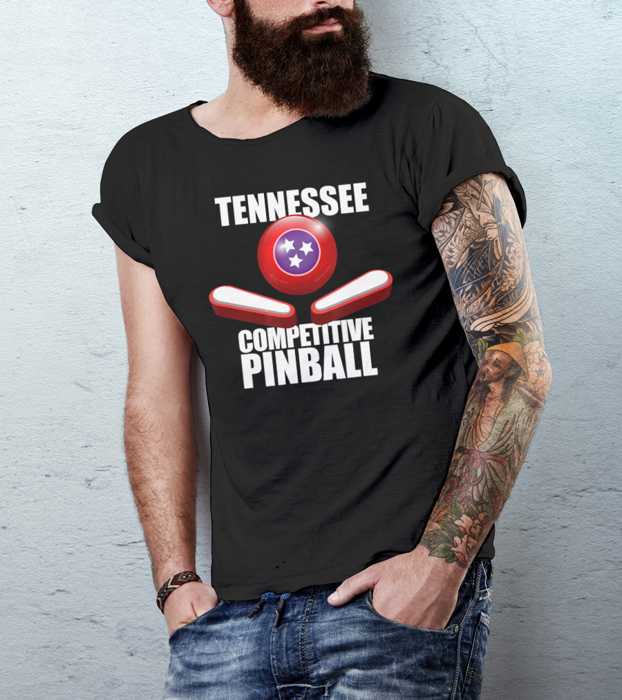 Tennessee Competitive Pinball Stars And Flippers T-Shirt