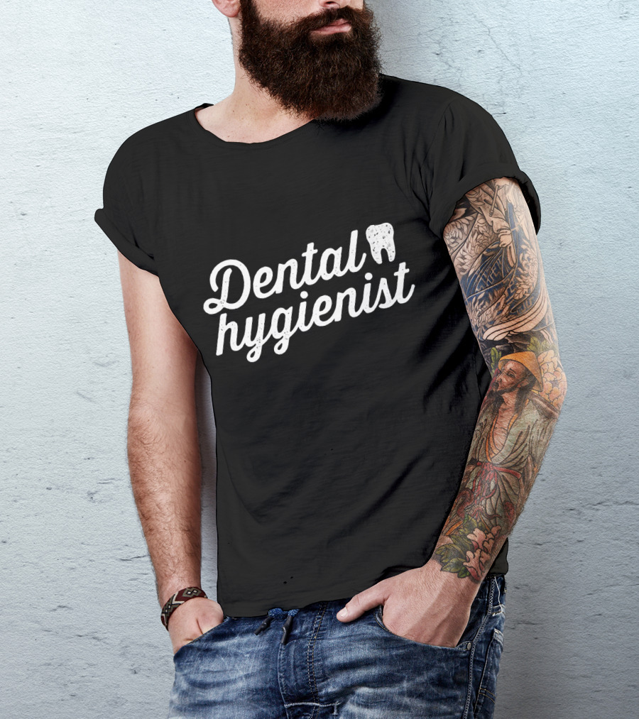 Dental Hygienist RDH Distressed Tooth Graphic Graduation T-Shirt