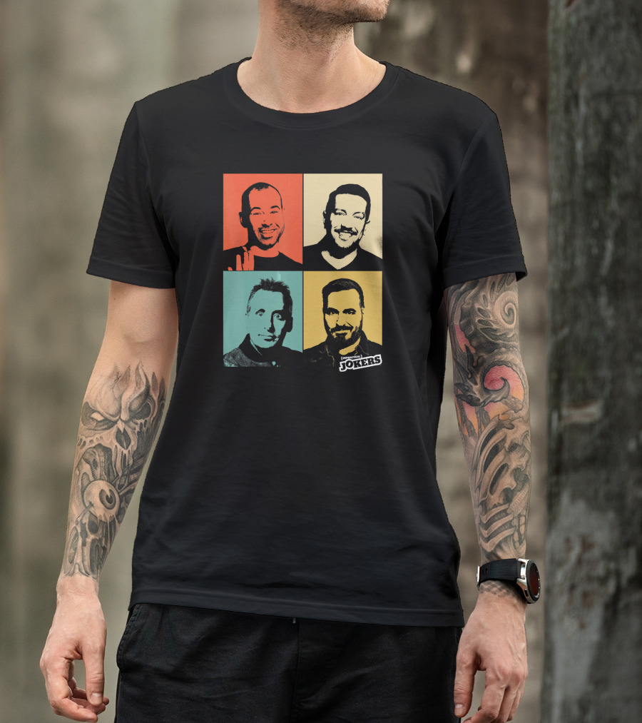 Impractical Jokers Colorful Pop Art Style Portraits T-Shirt