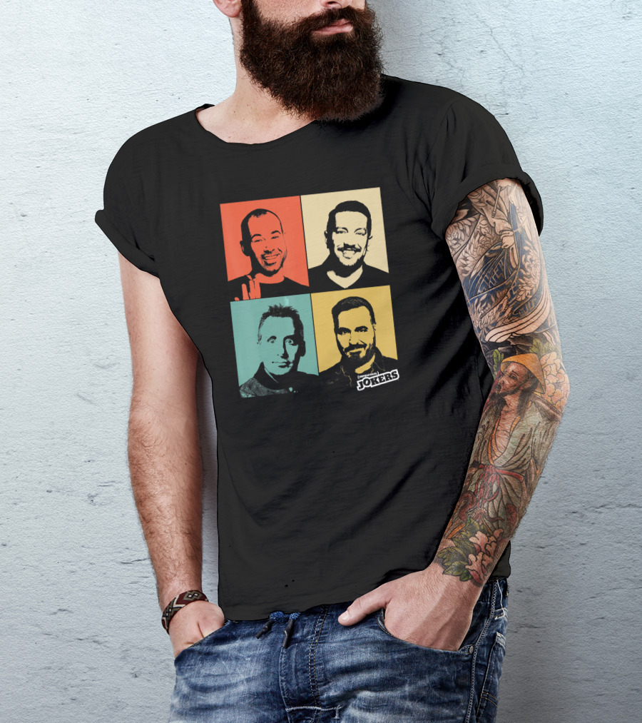 Impractical Jokers Colorful Pop Art Style Portraits T-Shirt