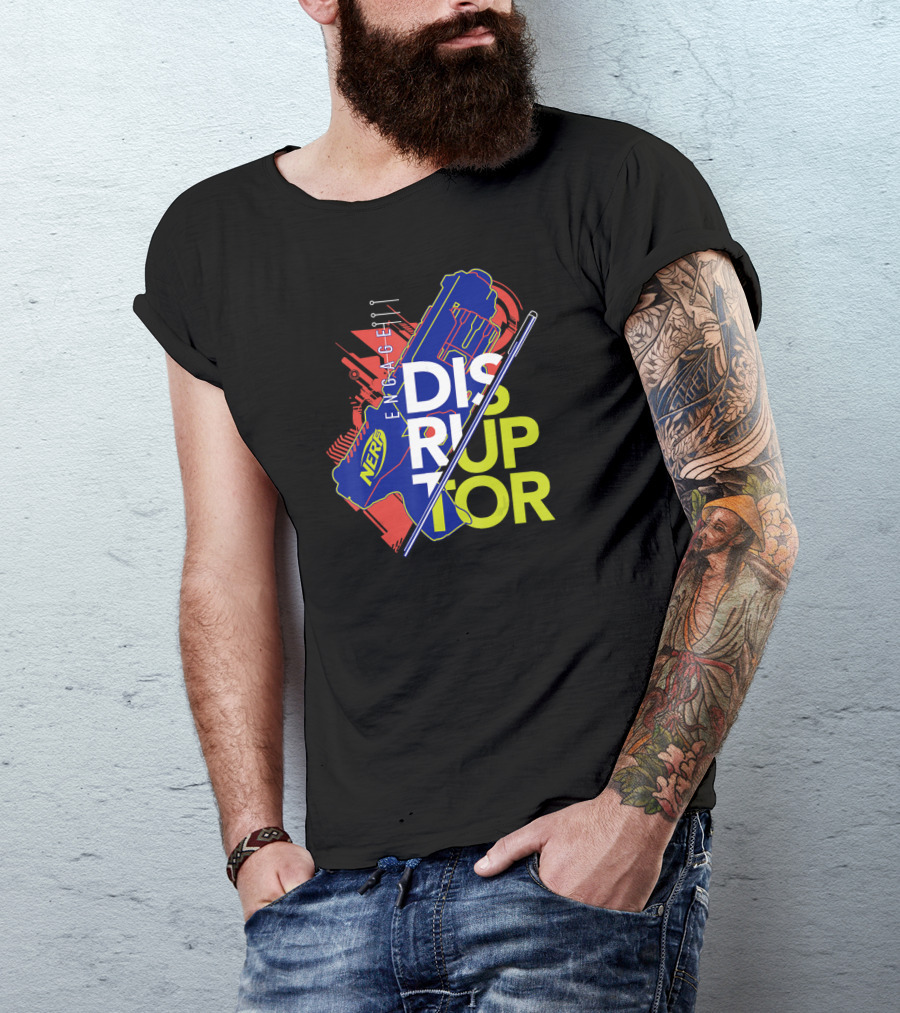 Nerf Engage Disruptor Blue And Red T-Shirt