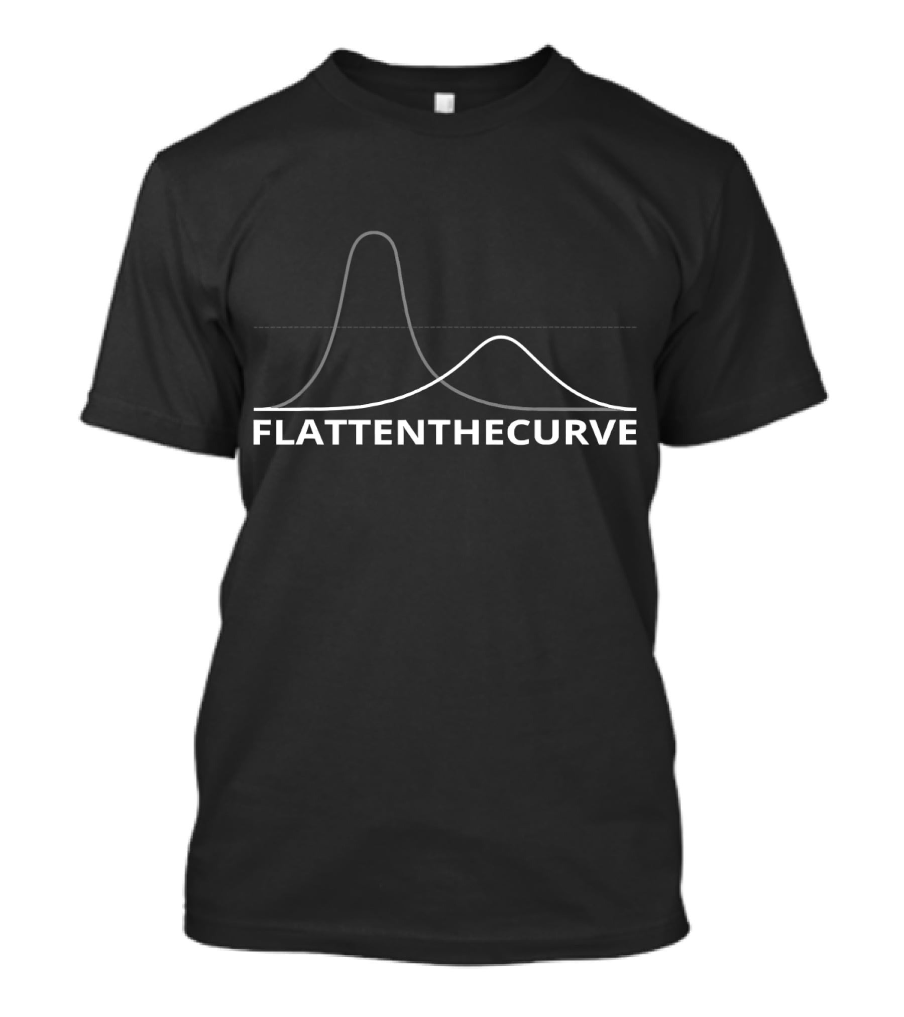 FLATTEN THE CURVE Virus Protection FlattenTheCurve T-Shirt