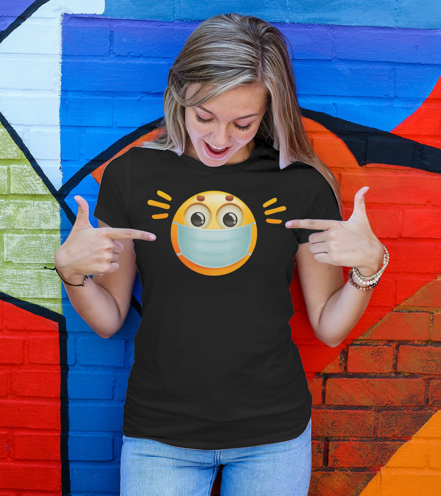 Face Mask Emoji Surgical Health T-Shirt
