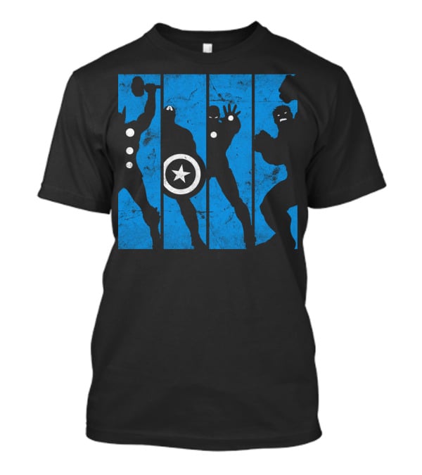 Marvel Avengers Iconic Hero Silhouettes T-Shirt