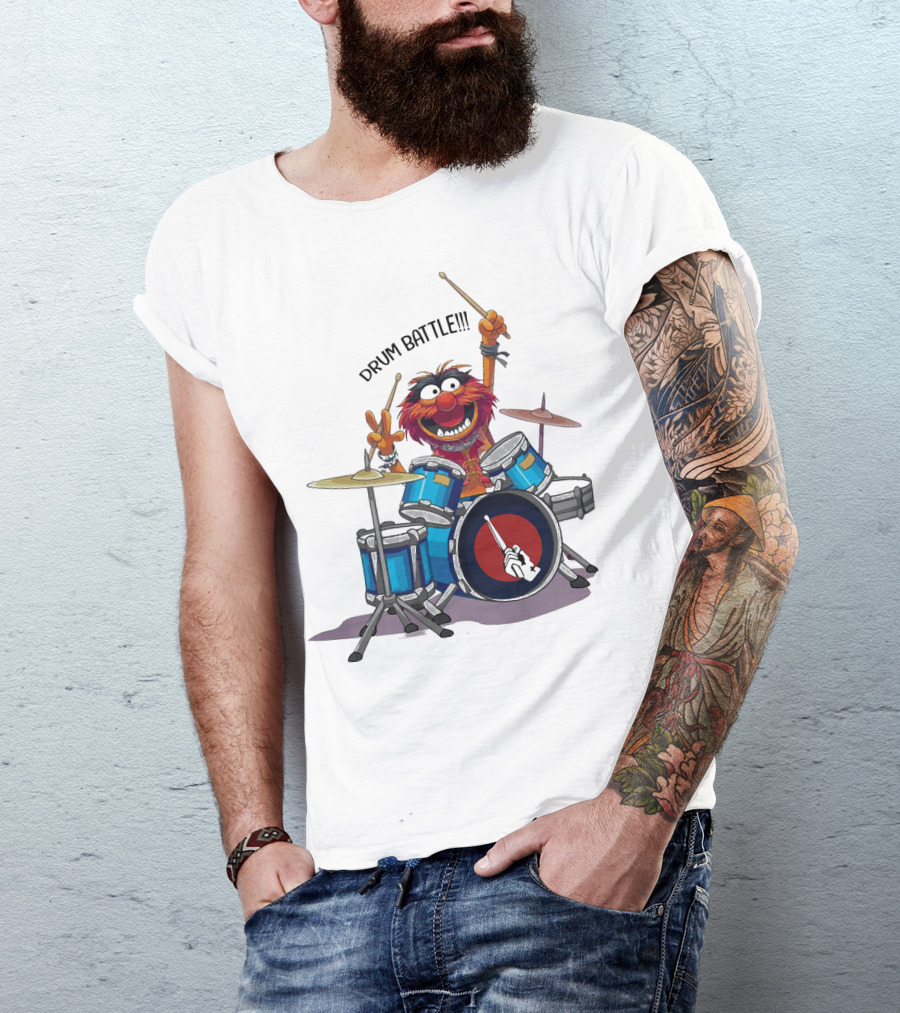The Muppets Animal Drum Battle Iconic Drummer Scene T-Shirt