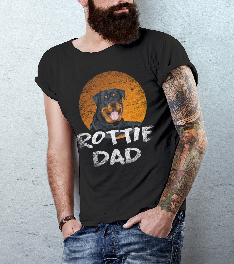 Rottie Dad Rottweiler Dog T-Shirt