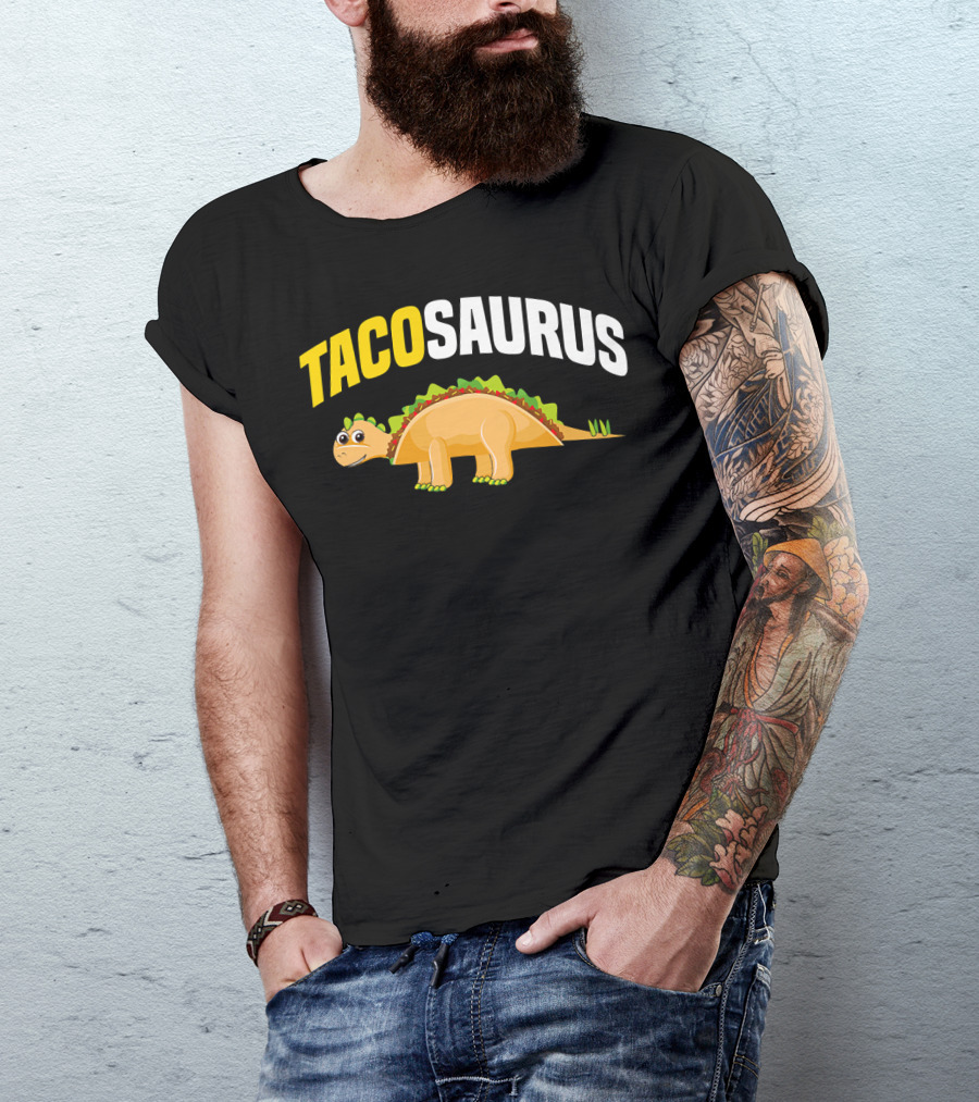 Tacosaurus Funny Dino Taco Lovers Cinco De Mayo T-Shirt