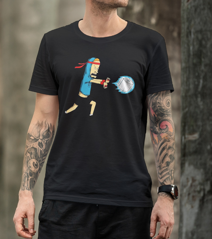 Beavis Energy Attack With Toilet Paper Roll T-Shirt