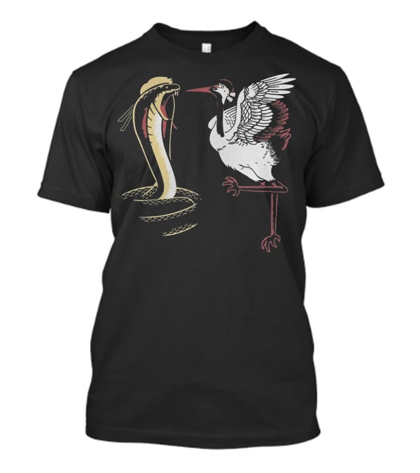 Cobra And Crane From Snorg Iconic Animal Martial Arts Battle T-Shirt