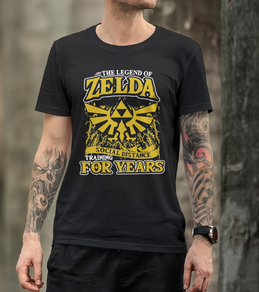The Legend Of Zelda Social Distance Training For Years Hyrule Emblem T-Shirt