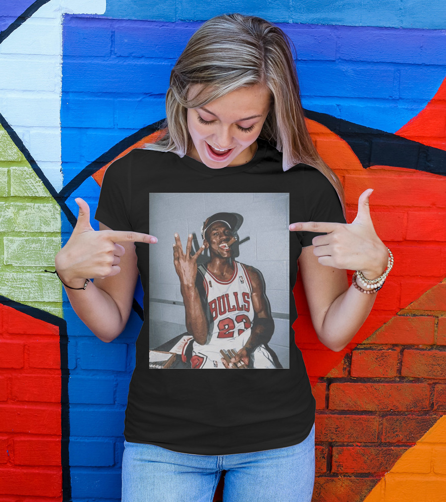 Vintage Michael Jordan Bulls 23 Three Peat T-Shirt