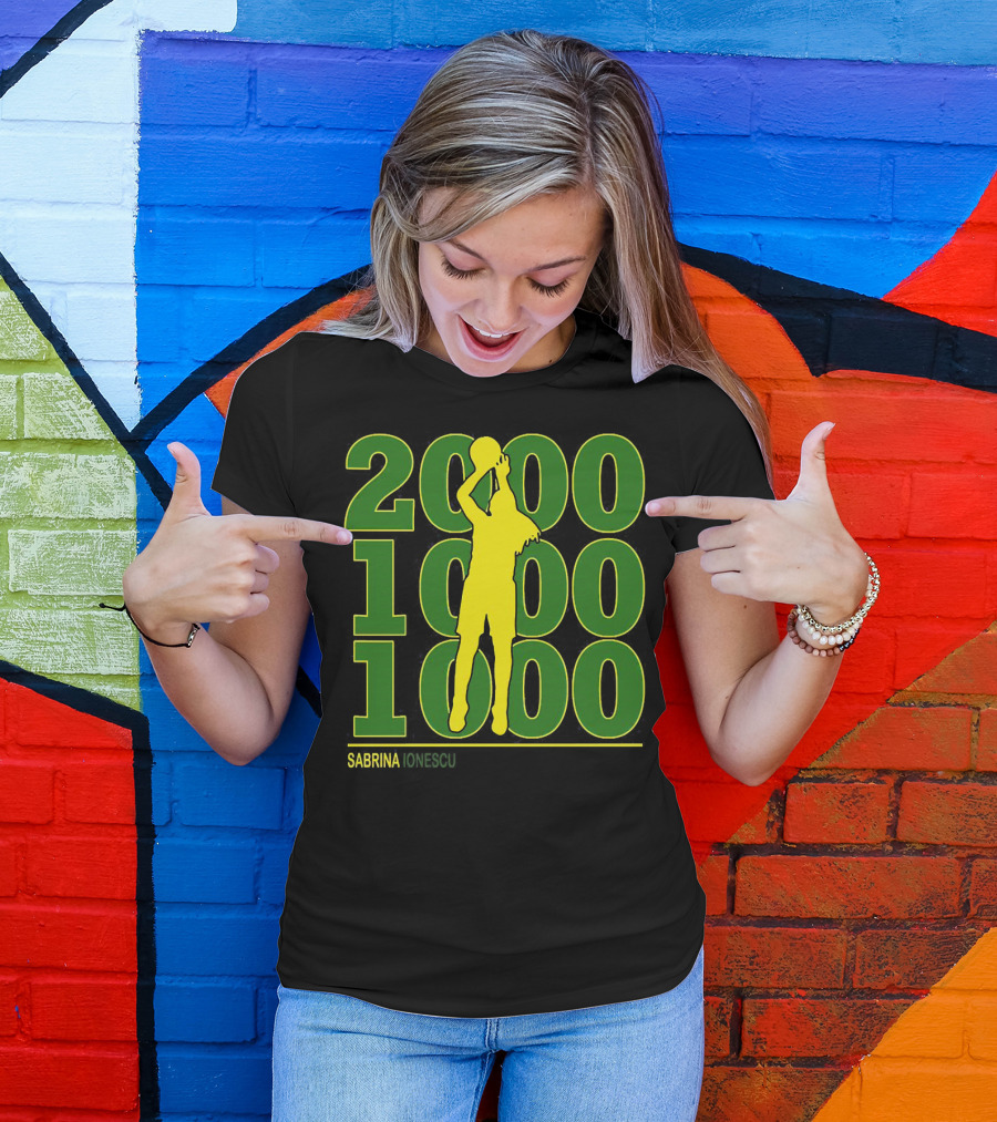 Sabrina Ionescu 2000 1000 1000 T-Shirt