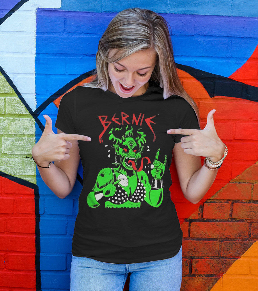 Bernie Sanders Metal Green Satan Symbolic T-Shirt