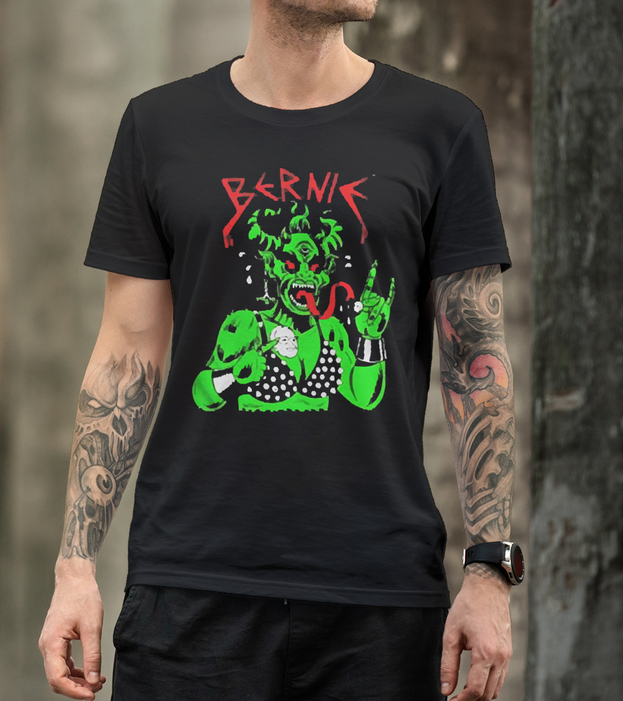 Bernie Sanders Metal Green Satan Symbolic T-Shirt