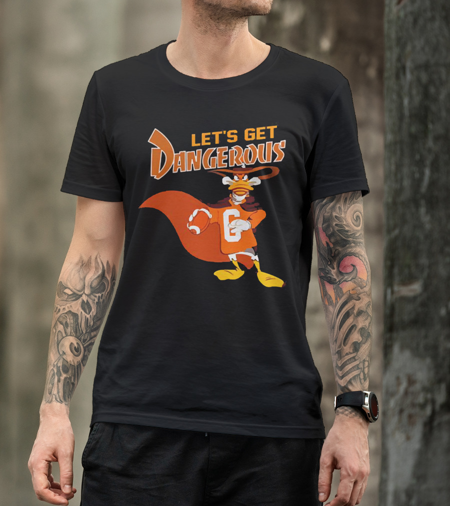 Darkwing Duck Let's Get Dangerous Football T-Shirt