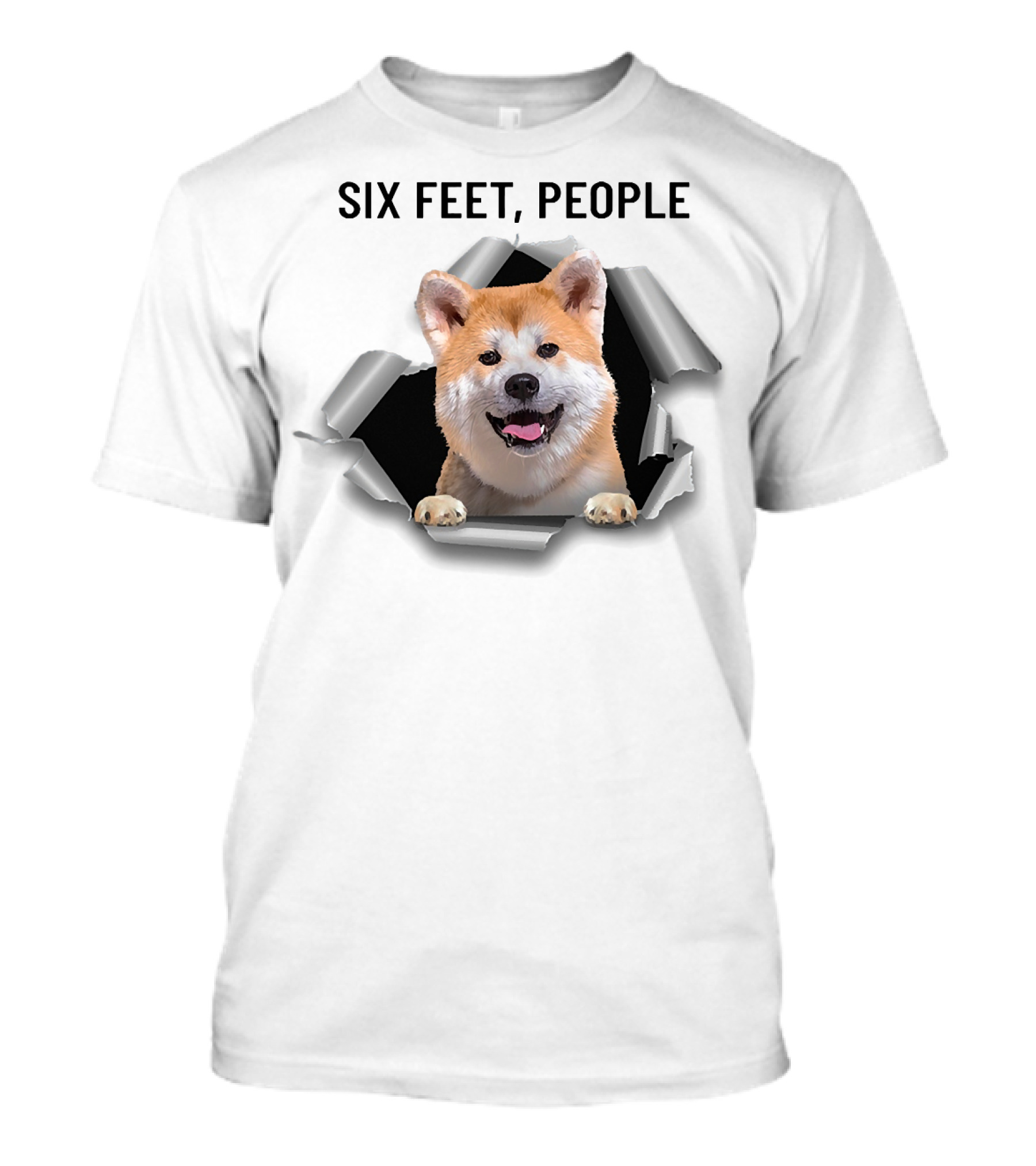 Six Feet People Akita Torn Ripper T-Shirt