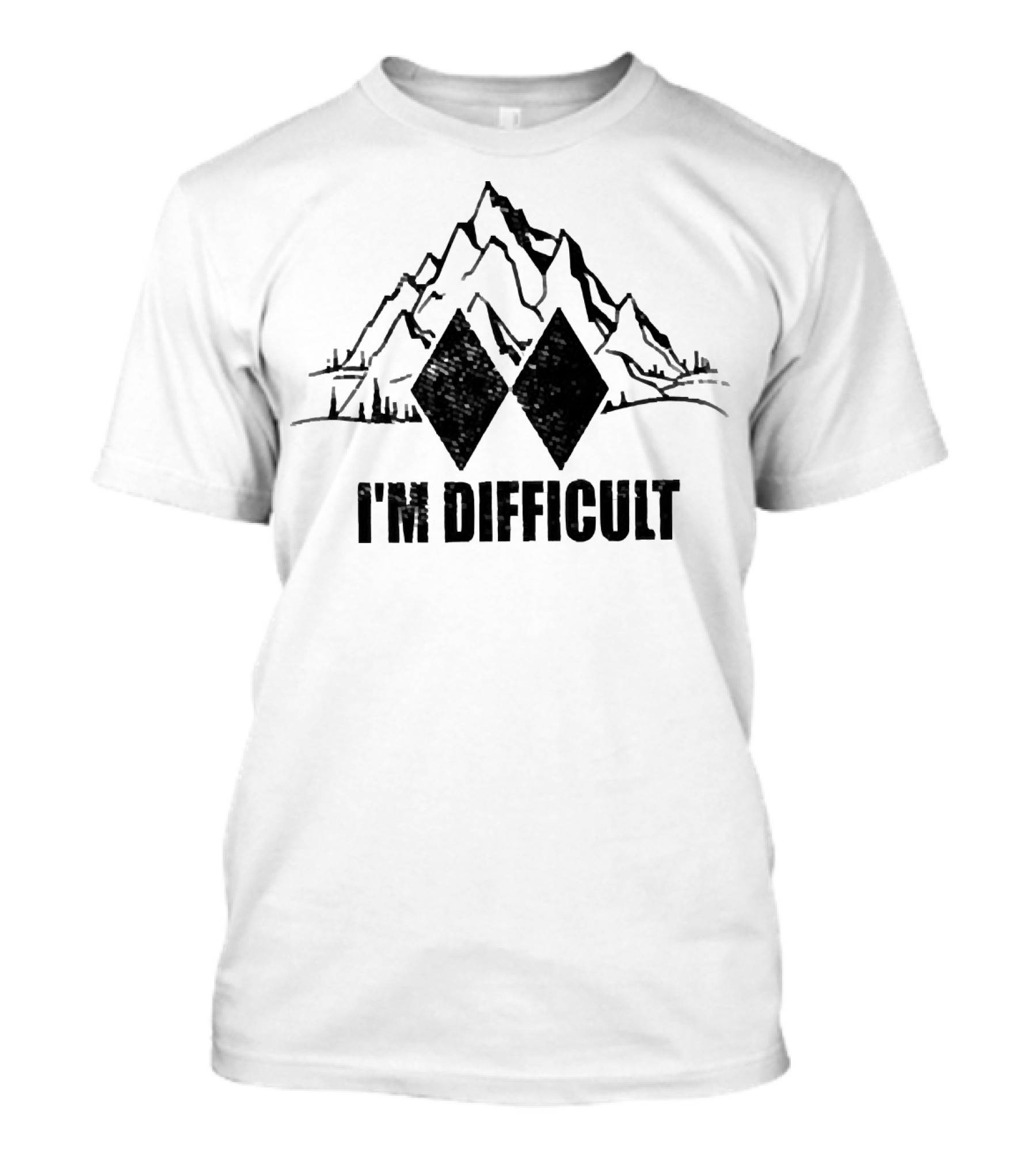 Mountain Double Black Diamond I’m Difficult T-Shirt