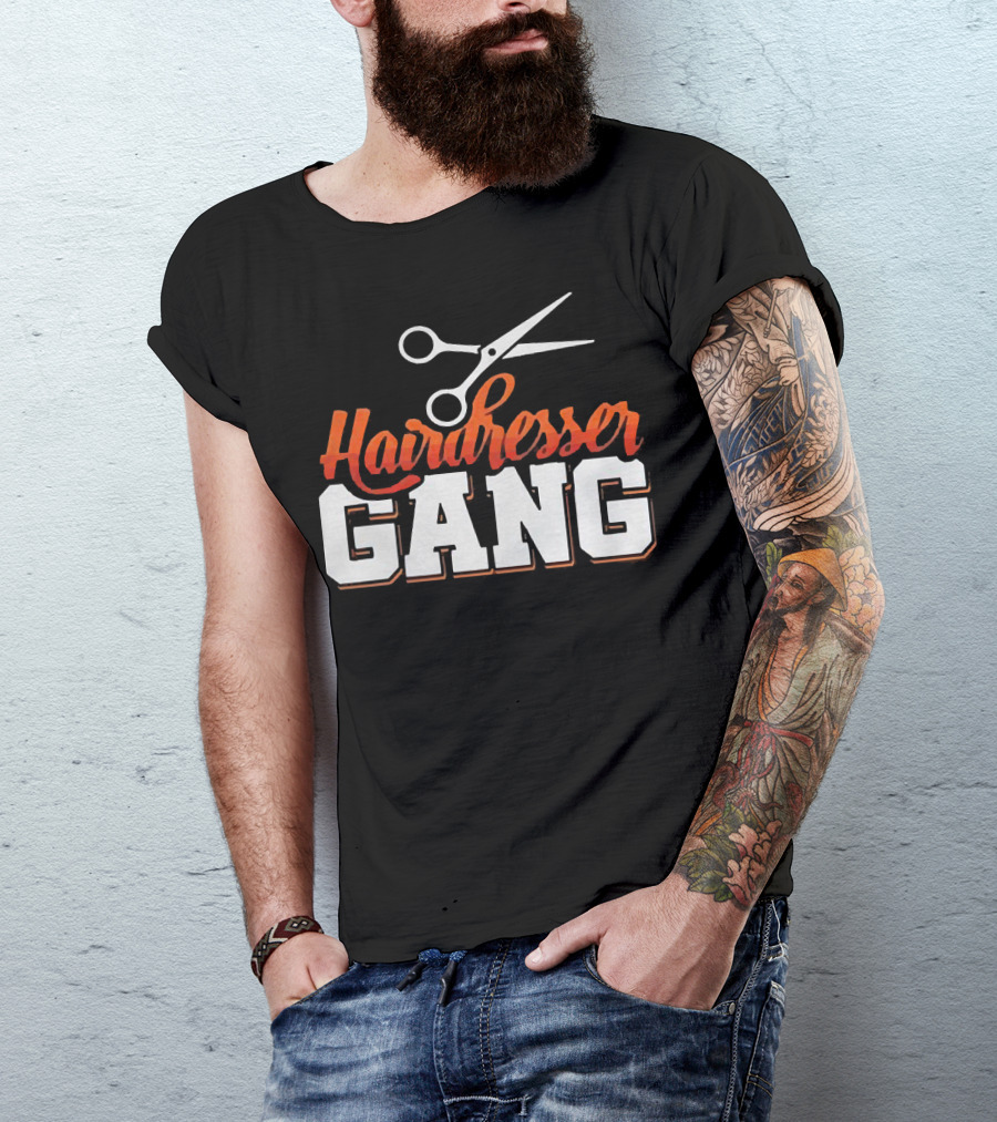 Hairdresser Gang Scissors T-Shirt