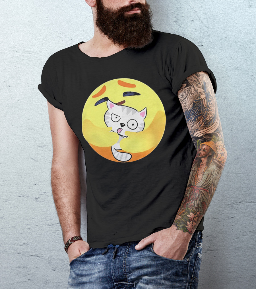 Icon Care Emoji Embrace Cat T-Shirt