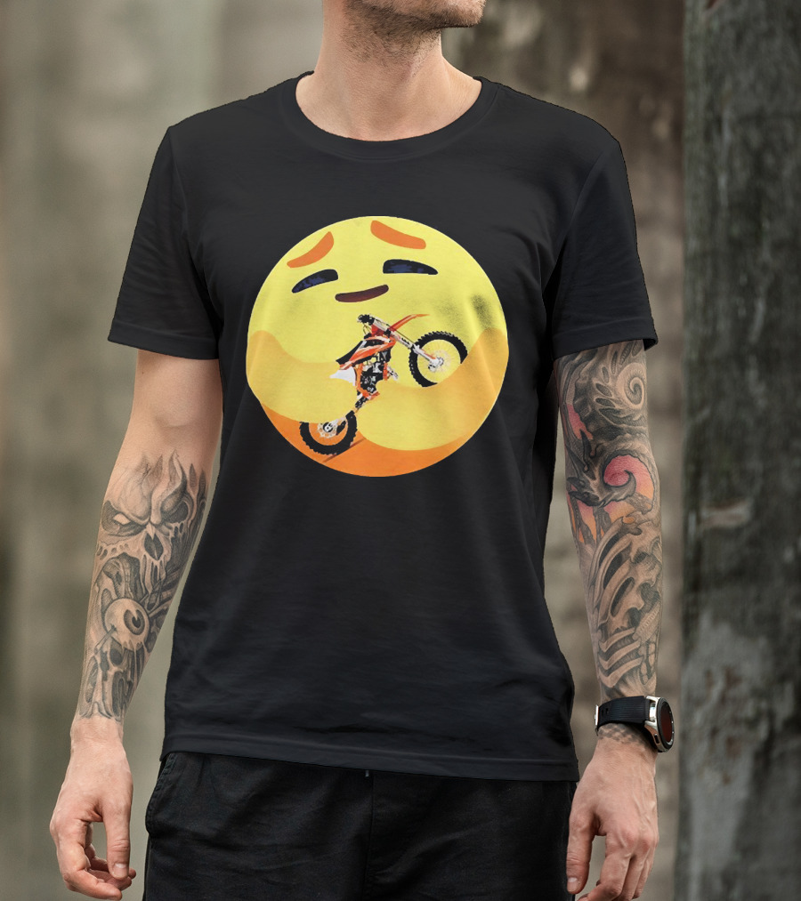 Icon Care Hug Terrain Motorcycle Emoji T-Shirt