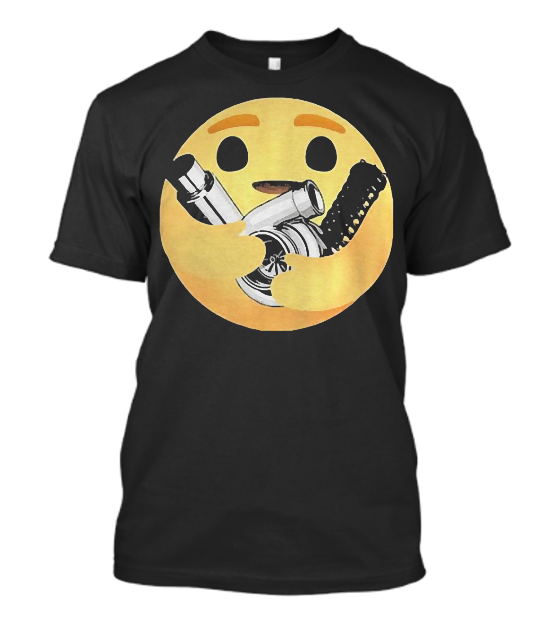 Hugging Emoji Turbocharger Car Enthusiast T-Shirt