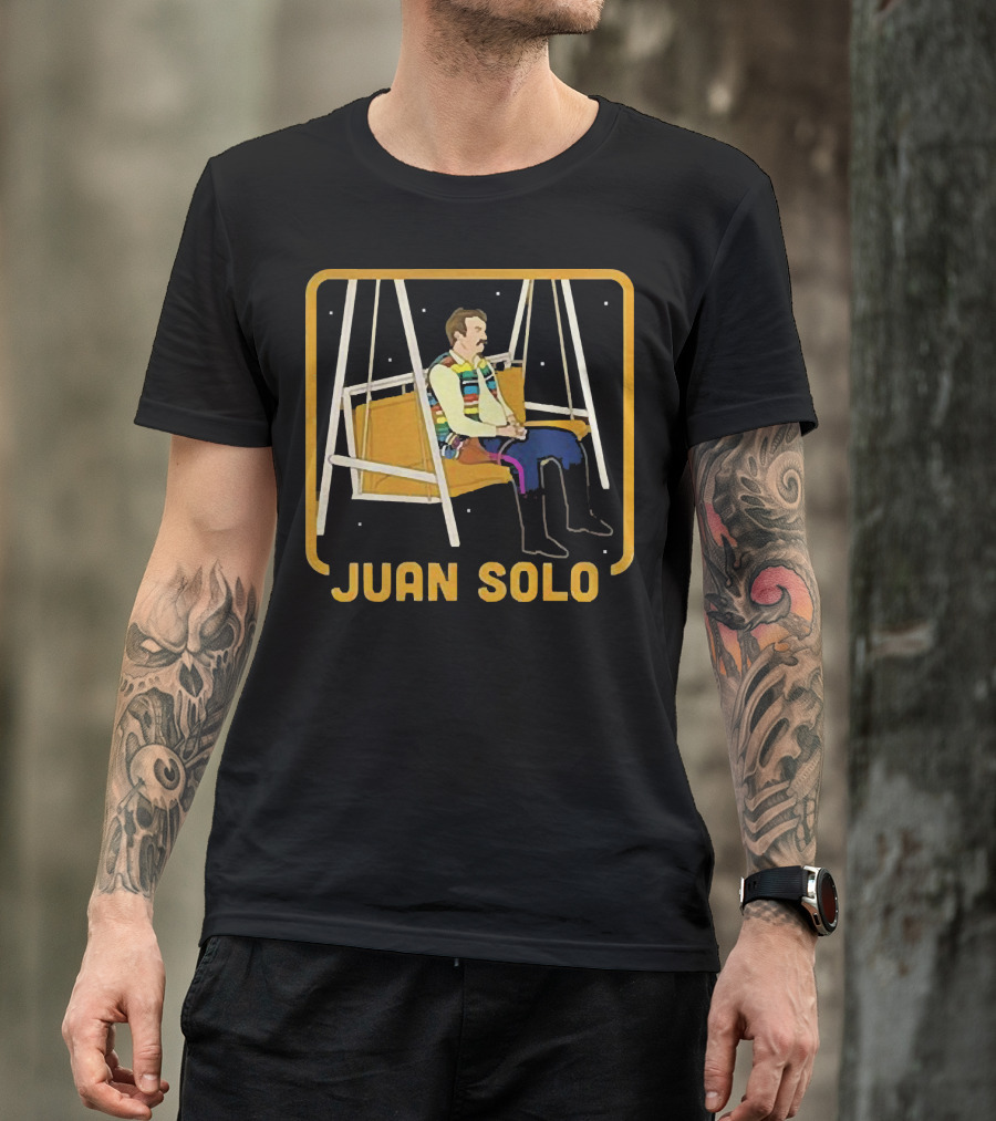 Juan Solo Star Wars Parody Character On Swing T-Shirt