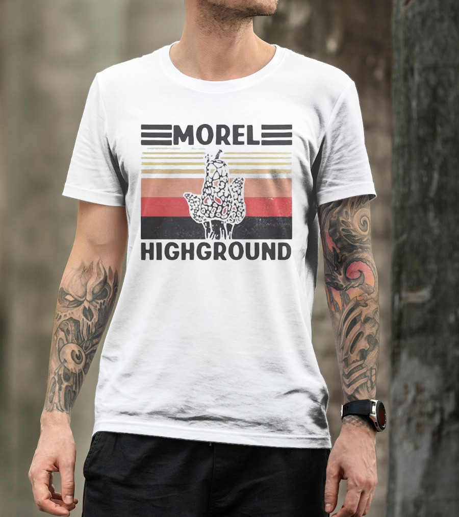 Morel Highground Mushroom Hunter Snail T-Shirt