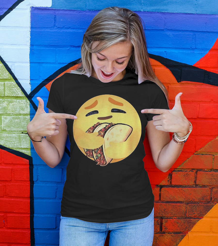 Care Emoji Hugging Tacos T-Shirt