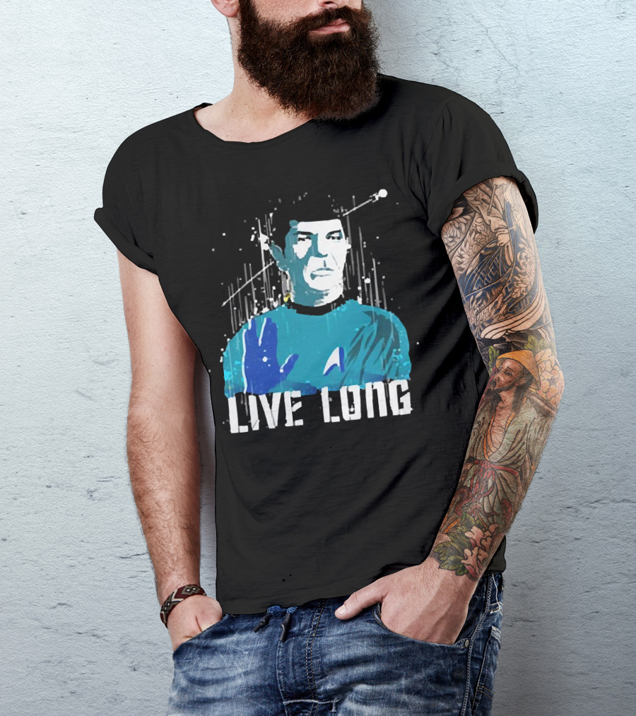 Star Trek Spock Live Long Vulcan Salute Iconic T-Shirt