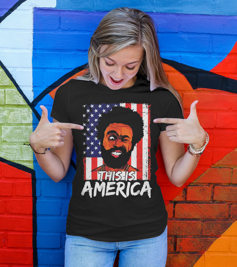 This Is America USA Flag Childish Gambino T-Shirt