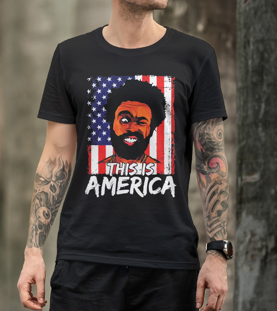 This Is America USA Flag Childish Gambino T-Shirt
