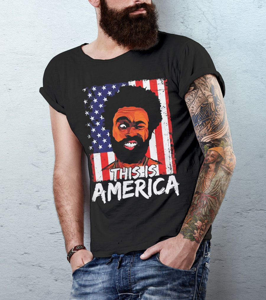 This Is America USA Flag Childish Gambino T-Shirt