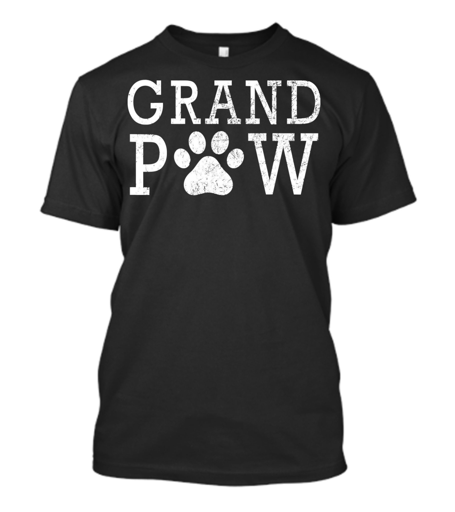 Vintage Funny Grand Paw For Dog Lovers On Grandparents Day T-Shirt