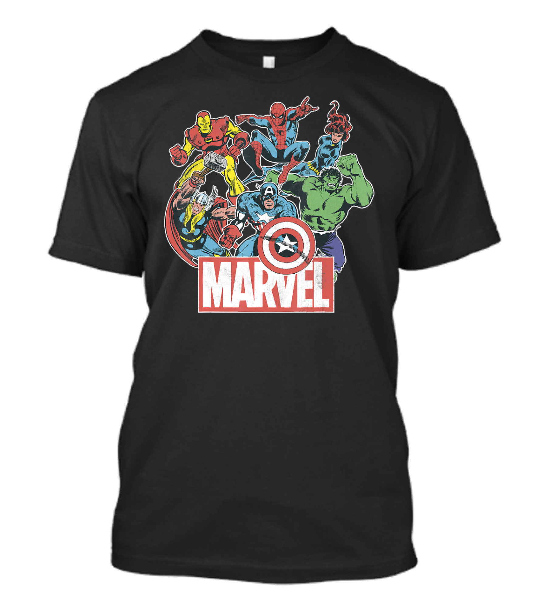 Marvel Avengers Retro Comic Team Icons T-Shirt
