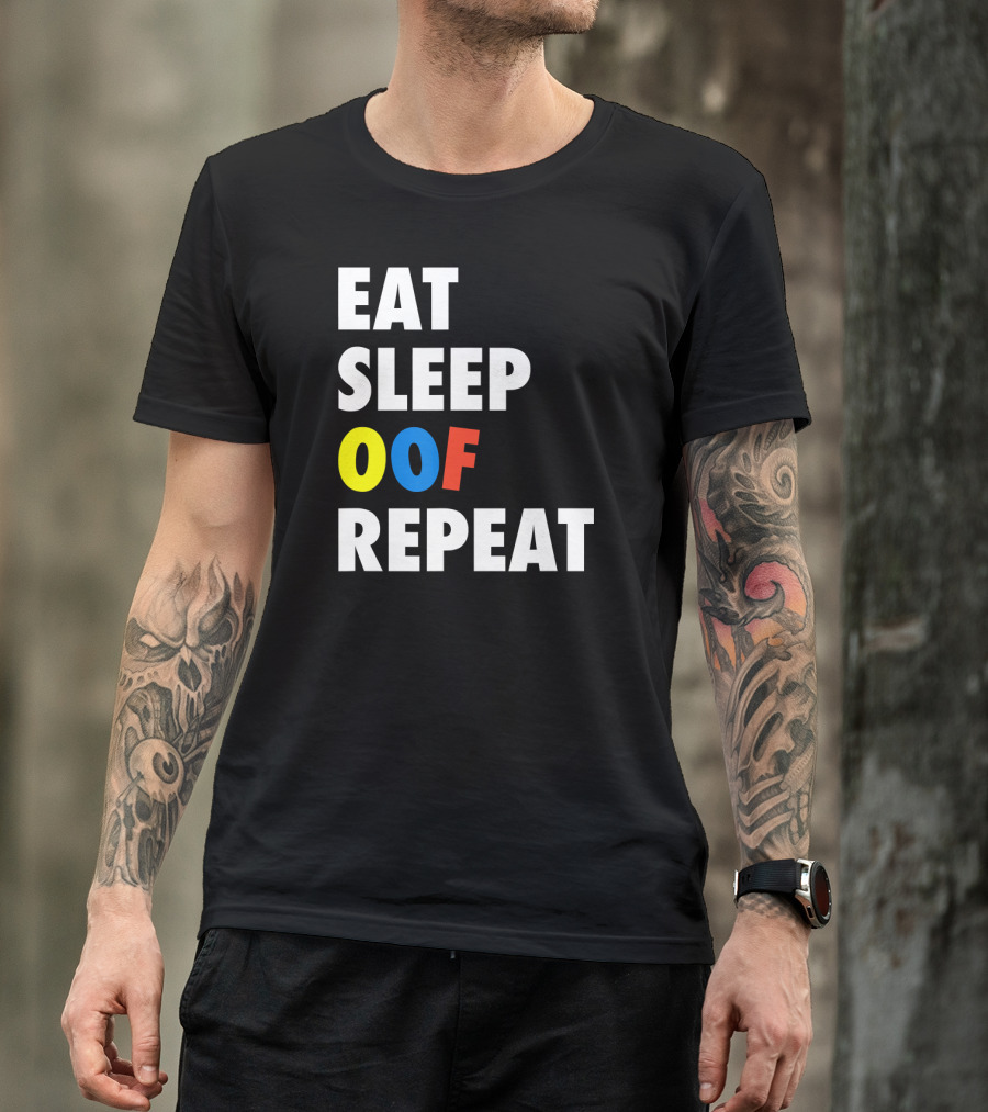 Eat Sleep OOF Repeat Roblox Meme Gamer T-Shirt
