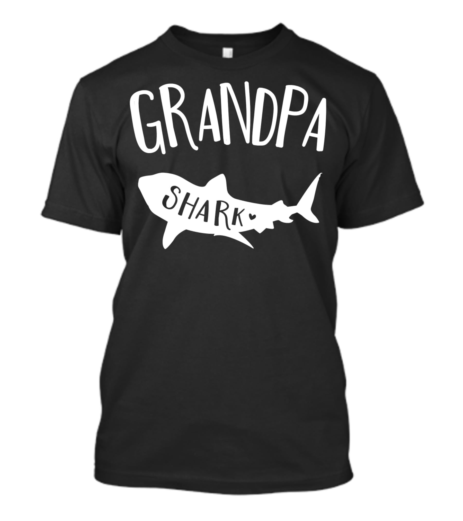 Grandpa Shark Doo Doo Playful Ocean Family Fun T-Shirt