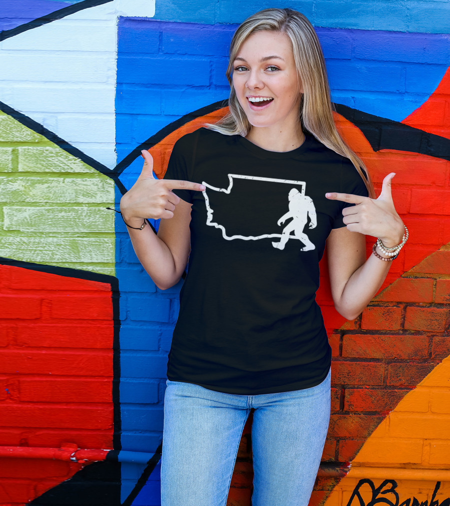 Washington State PNW Bigfoot Sasquatch T-Shirt