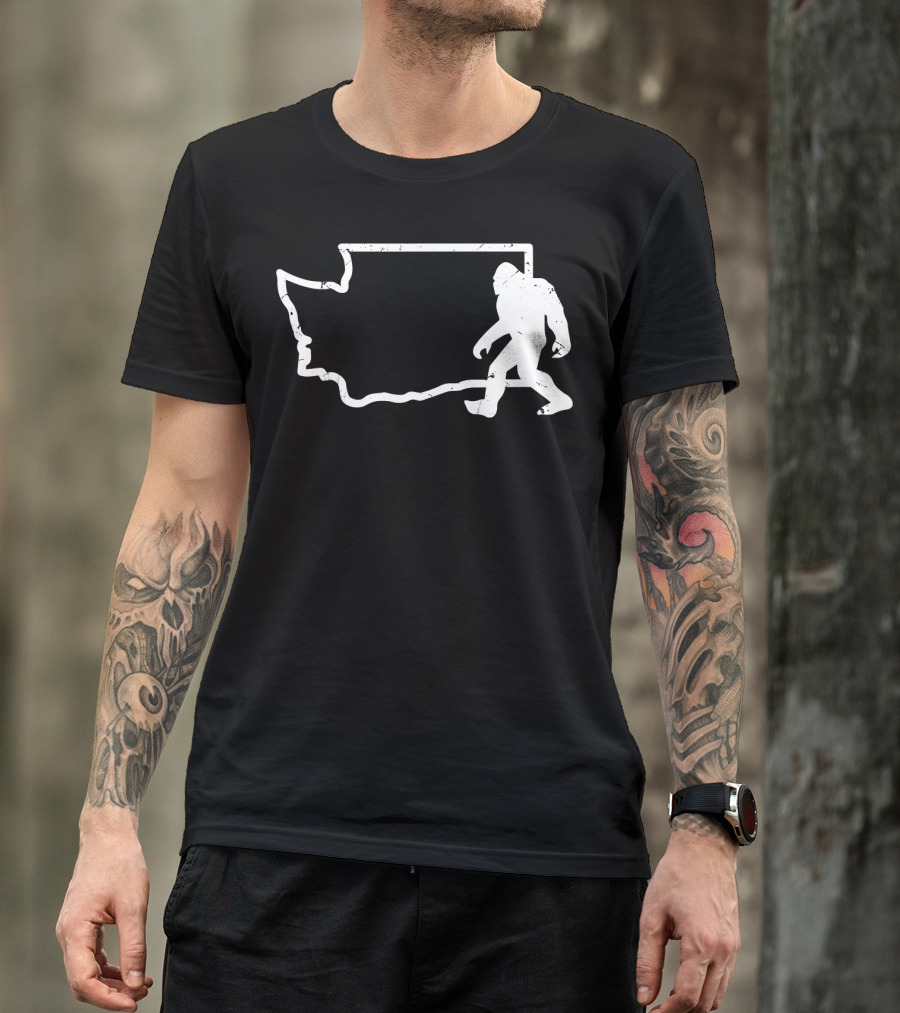 Washington State PNW Bigfoot Sasquatch T-Shirt