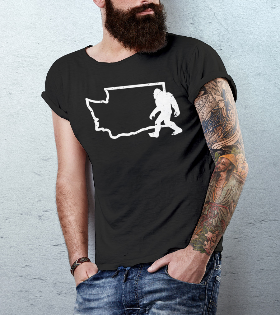 Washington State PNW Bigfoot Sasquatch T-Shirt