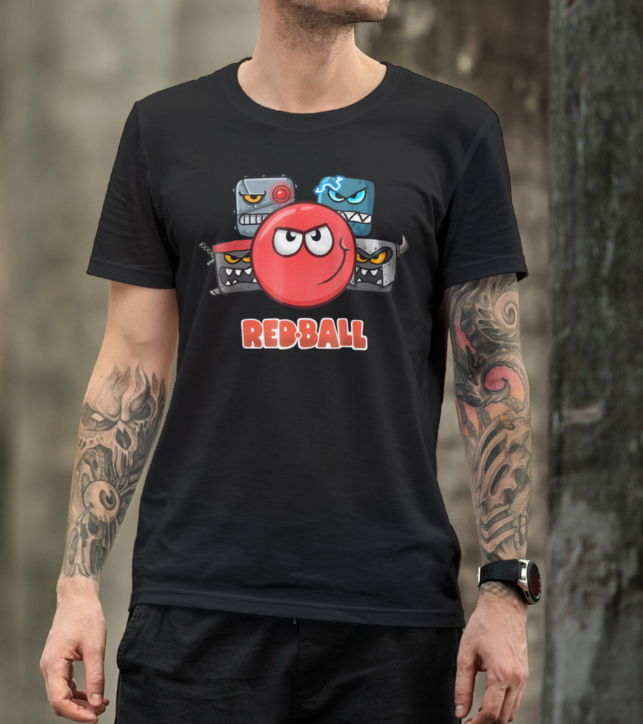 Red Ball 4 Adventures With The Crew Of Square Villains T-Shirt