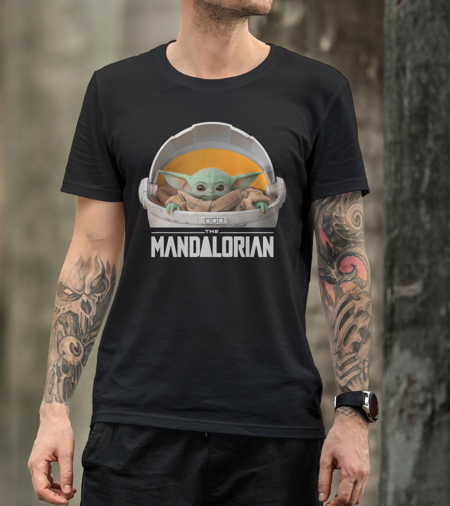 Star Wars The Mandalorian The Child In Floating Pod Iconic Character T-Shirt