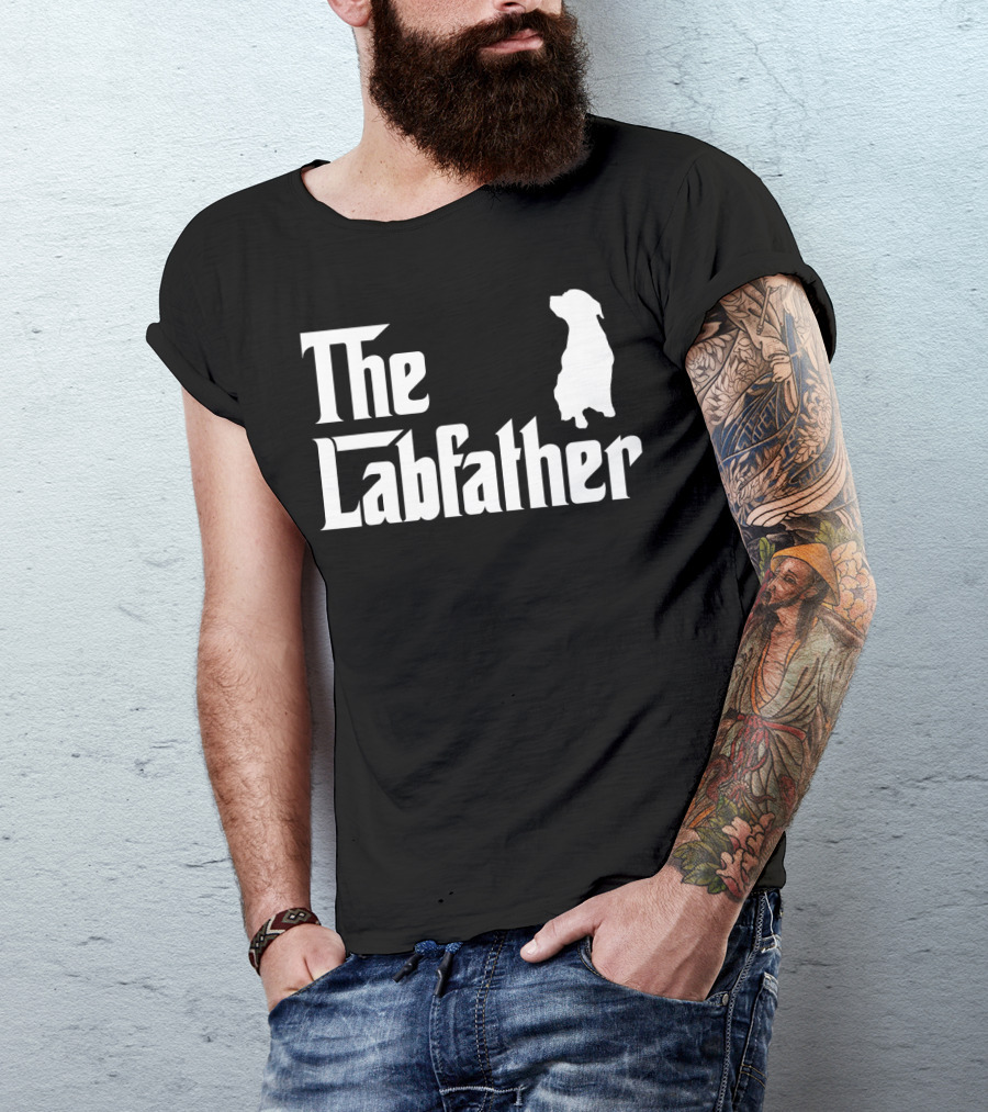 The Labfather Funny Labrador Dad Iconic T-Shirt