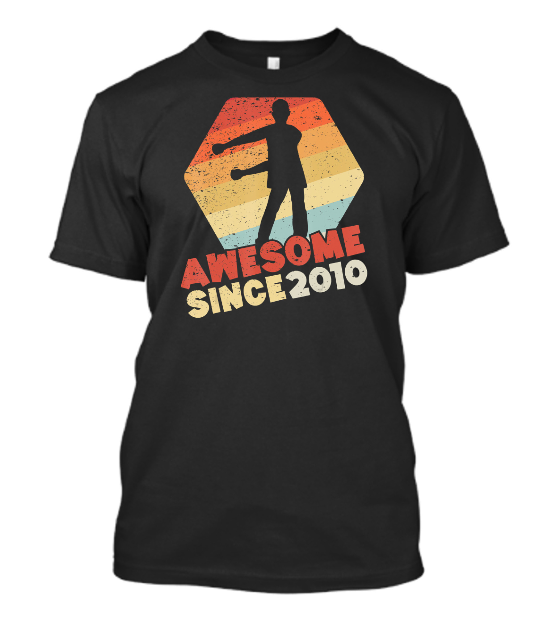 Awesome Since 2010 Retro Vintage Style For 10 Year Old Birthday Boy T-Shirt