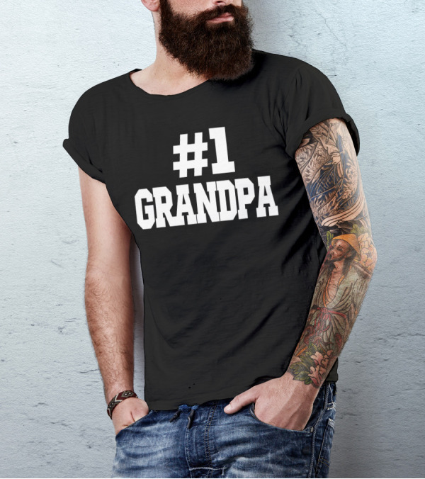 1 Grandpa Number One Grandpa T-Shirt
