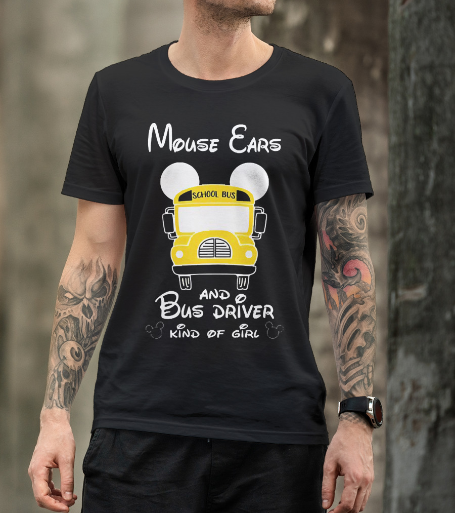 Mouse Ears School Bus Driver Kind Of Girl T-Shirt