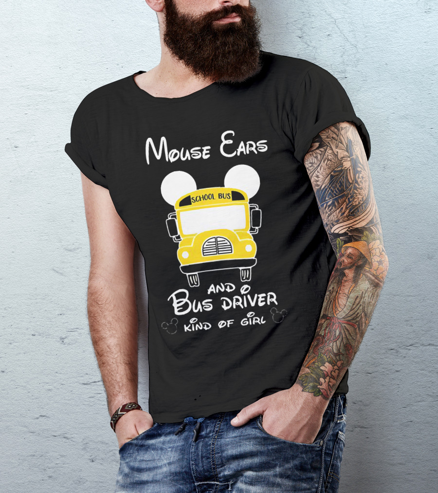 Mouse Ears School Bus Driver Kind Of Girl T-Shirt