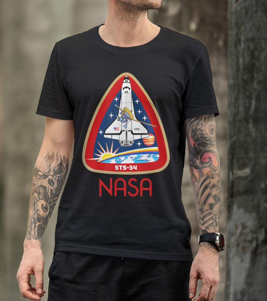 NASA STS-34 Space Shuttle Mission Patch T-Shirt