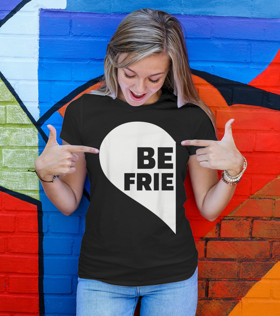 BE FRIE Best Friends Half Left Heart T-Shirt