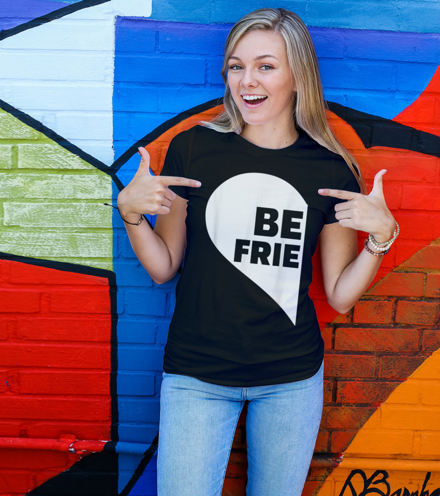 BE FRIE Best Friends Half Left Heart T-Shirt